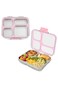 Eazy Kids Stainless Steel Bento Lunch Box 945ml w/ Insulated Lunch Bag &ndash; Pink