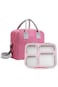 Eazy Kids Stainless Steel Bento Lunch Box 945ml w/ Insulated Lunch Bag &ndash; Pink