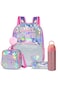 Eazy Kids Girl Power School Bag Set w/ Glitter Stainless Steel Water Bottle &ndash; Pink