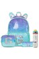 Eazy Kids Girl Glitter School Bag Set w/ Stainless Steel Water Bottle &ndash; Green