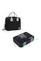 Eazy Kids 4 Compartment Bento Lunch Box w/ Insulated Lunch Bag &ndash; Gamer Black