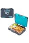 Eazy Kids 4 Compartment Bento Lunch Box w/ Insulated Lunch Bag &ndash; Urban Grey