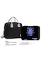 Eazy Kids Convertible Bento Lunch Box w/ Insulated Lunch Bag &ndash; Teddy Black