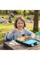 Eazy Kids Convertible Bento Lunch Box w/ Insulated Lunch Bag &ndash; Game ON Grey