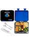 Eazy Kids Convertible Bento Lunch Box w/ Insulated Lunch Bag &ndash; Gamer Black