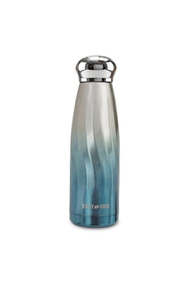 Eazy Kids Double Walled Stainless Steel Water Bottle, 420ml Blue