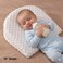 SUNVENO 15&deg; Slope Baby Pillow with Removable Cover - White