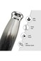 Hydrobrew Double Wall Stainless Steel Water Bottle 420ml &ndash; Leakproof Insulated Bottle, Graphite Glow