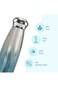 Hydrobrew Double Wall Stainless Steel Water Bottle 420ml &ndash; Leakproof Insulated Bottle, Blue Mirage