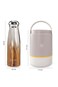Hydrobrew Triple Decker Stainless Steel Lunch Box 900ml w/ Double Wall Stainless Steel Water Bottle 420ml &ndash; Desert Sand
