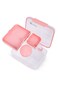 Hydrobrew 3/4/5 Convertible Bento Lunch Box 1650ml w/ Double Wall Stainless Steel Water Bottle 420ml &ndash; Blush Pink