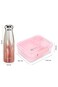Hydrobrew 3/4/5 Convertible Bento Lunch Box 1650ml w/ Double Wall Stainless Steel Water Bottle 420ml &ndash; Blush Pink