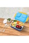 Hydrobrew Steel Core 4 Compartment Lunch Box w/ Double Wall Stainless Steel Water Bottle 500ml &ndash; Ocean Navy