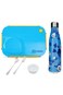 Hydrobrew Steel Core 4 Compartment Lunch Box w/ Double Wall Stainless Steel Water Bottle 500ml &ndash; Ocean Navy