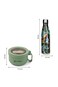Hydrobrew Lunch Box with Folding Spoon &amp; Double Wall Stainless Steel Water Bottle 500ml &ndash; Green