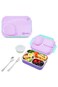 Hydrobrew Steel Core Lunch Box 750ml with Food Jar &amp; Double Wall Stainless Steel Water Bottle 500ml &ndash; Purple
