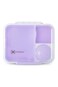 Hydrobrew Convertible Bento Lunch Box 1650ml &amp; Double Wall Stainless Steel Water Bottle 500ml &ndash; Purple