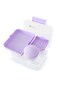 Hydrobrew Convertible Bento Lunch Box 1650ml &amp; Double Wall Stainless Steel Water Bottle 500ml &ndash; Purple