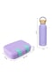 Hydrobrew Steel Core Stainless Steel Lunch Box 839ml &amp; Double Wall Stainless Steel Water Bottle 500ml &ndash; Purple