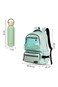 Hydrobrew 18" Backpack &amp; Double Wall Stainless Steel Water Bottle 500ml &ndash; Olive Green