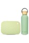 Hydrobrew Smart Serve Bento Lunch Box 1100ml &amp; Double Wall Stainless Steel Water Bottle 500ml &ndash; Green