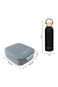 Hydrobrew Mega Flex Bento Lunch Box 1864ml &amp; Double Wall Stainless Steel Water Bottle 500ml &ndash; Graphite