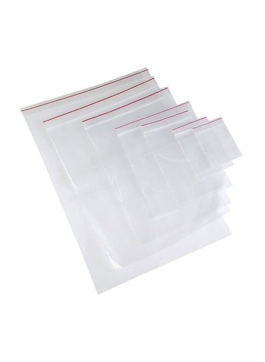 100-Piece 12x18 inches Clear Poly Reclosable Zipper Lock Bags - Resealable Plastic Zipper Bags For Moving And Storing Garments Pants Blankets Home And Office Supplies
