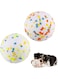 2 Pcs Indestructible Dog Ball, 3 Inch/7.6cm Rubber Dog Toy Ball, Interactive Bite Resistant Teeth Training Toys for Small Medium Large Dog