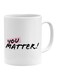 Matter Printed Mug White/Black