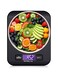 ALIF BIZ LLC -FZ Digital Multifunctional Kitchen Scale Up to 10kg Capacity High Accuracy Ultra Slim Stainless Steel Platform With Touch Button Large LCD Display (Black)