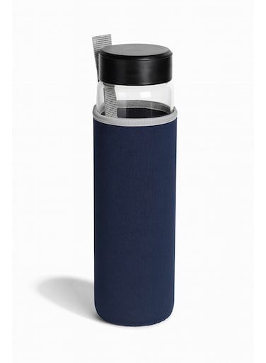 550ml Classic Glass Water Bottle &acirc;&euro;&ldquo; BPA-Free Portable Drinking Bottle with Neoprene Sleeve &acirc;&euro;&ldquo; Eco-Friendly Reusable Bottle for Hot &amp; Cold Drinks &acirc;&euro;&ldquo; Ideal for Travel, Gym, Office, or Outdoor Use