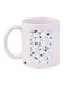 Flower Printed Coffee Mug White/Blue/Brown 11ounce