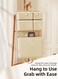 Hanging Organizer Bag with Multi-Compartment Storage, Foldable Clothing &amp; Underwear Organizer Case, Splash-Resistant Large Capacity Suitcase Organizer with Hooks for Easy Packing