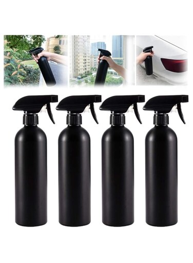 ELECDON 16 oz Plastic Spray Bottles, 4 Pack Heavy Duty Refillable Leak-Proof Sprayers, Opaque and Anti-Degradation for Cleaning Solutions, for Home Garden Plant Kitchen