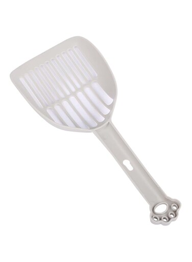 HAPPY PUSS Durable plastic Cat Litter Scoop: The Perfect Tool for Pet Waste Cleanup (GREY)