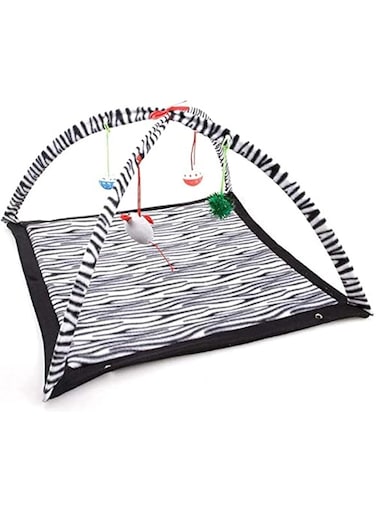 Pet Cat Bed Cat Play Tent Toys Mobile Activity Playing Bed Toys Cat Bed Pad Blanket House Pet Furniture Cat House With Ball-xx