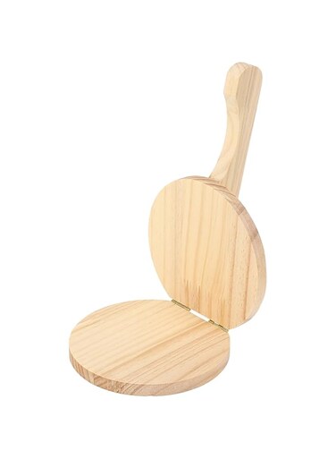 Luqeeg Tortilla Press, Log Material Ergonomic Handle, Thin Flat Pastries, for Home Cooking and Restaurants (M)