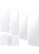 BPA 6 Pieces Clear Acrylic Cake Smoother Scraper Large Cake Comb for Icing Frosting Buttercream and Soft Plastic Cake Smoother Scraper