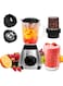 SEGUROS Countertop Blenders,2in1 Kitchen Food Processor Juicer Catering Machine Blender Grinder, Suitable for Juice Grinding Coffee Beans, Spices, etc. Adjustable 6-speed, 1.5L,Black