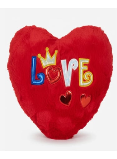 Red Heart Cushion (30 cm) with Love Message