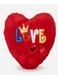Red Heart Cushion (30 cm) with Love Message