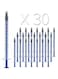 LabAider 30 Pack 1ml Plastic Syringe, Luer Slip Tip, Individually Sealed, with Measurement, for Oral, Medicine Student, Refilling, Feed Pets, Oil or Glue Applicator