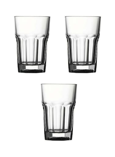 3-Piece Casablanca Tumbler Set, 290cc Clear