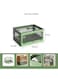 Versatile Foldable Transparent Storage Box for Books and Household Items 44.2 X 26 cm