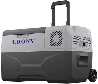 Crony Cx30 Quart (30L) Portable Refrigerator Freezer, Mobile Fridge Car Refrigerator With Trolley And Wheels (No Battery)