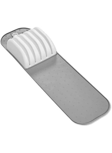 THE WHITE SHOP Classic 5-Slot Small Knife Holder Storage Mat for Drawers, Soft-Grip (Size : Big)
