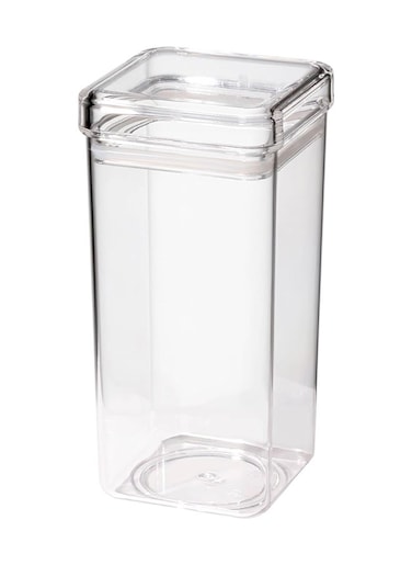 Orchid Gold Acrylic Square Canister With Airtight Lids