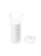Aputue Cotton Pad Jar, Acrylic Cotton Rounds Holder with Lid for Vanity, Facial Makeup Remover Pads Organizer, Clear Round Cosmetic Storage Display Cases, Cosmetic Cotton Pad Holder