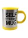 Stirring Coffee Mug Yellow/Black/Silver