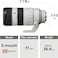 Sony FE 70 200mm F2.8 GM OSS II Full Frame Constant Aperture telephoto Zoom G Master Lens SEL70200GM2, White